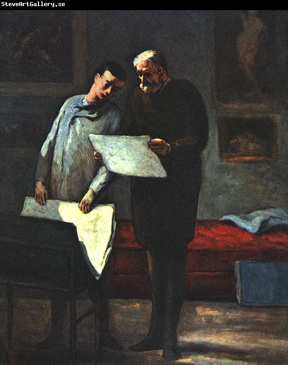 Honore  Daumier Advice to a Young Artist